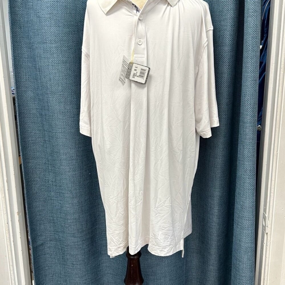 Bobby Jones white x-h20 performance knitwear polo xl